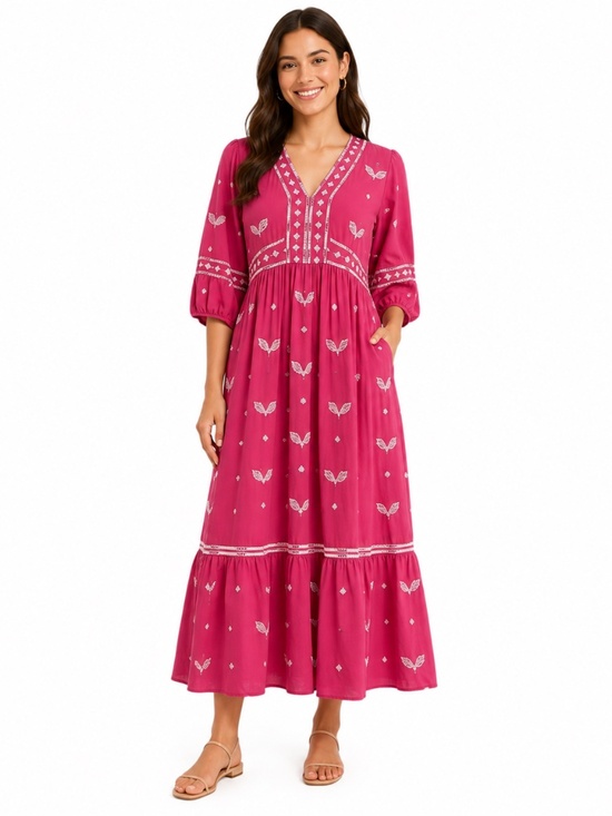 ba&sh Dresses & Skirts - Ba&sh - Java Embroidered Boho Midi Dress